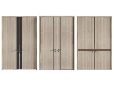 现代双扇平开门