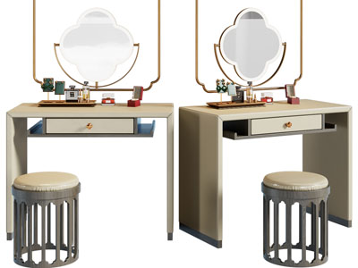 新中式化妆、梳妆台