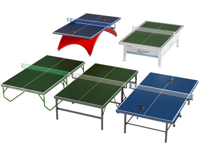 现代乒乓球桌3d模型 现代乒乓球桌