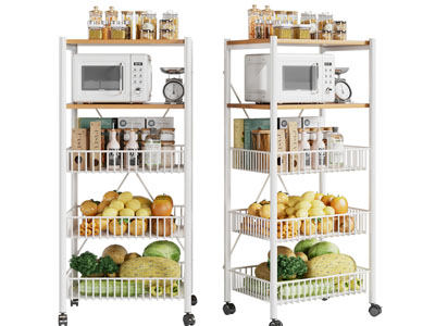 现代厨房水果蔬菜收纳置物架