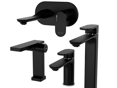 现代黑色金属水龙头3d模型 现代黑色金属水龙头