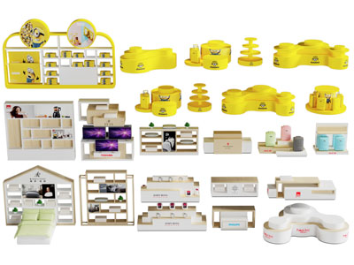 现代超市货架、展台、展柜