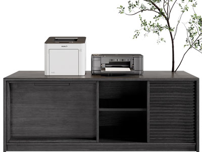 现代实木玄关柜、边柜、复印机