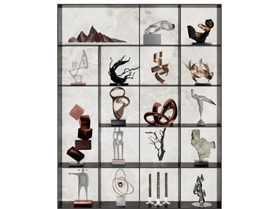 新中式摆件装饰柜