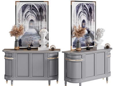 美式玄关柜、边柜