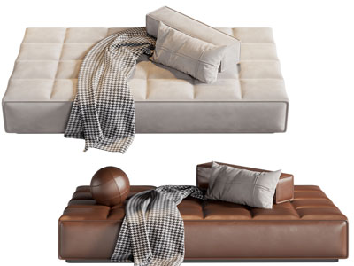 现代长方形沙发凳