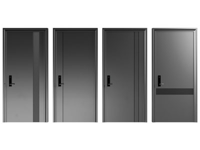 现代单扇平开门