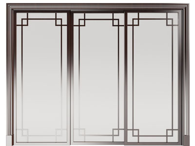 新中式推拉门