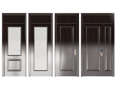 现代单扇、子母入户平开门