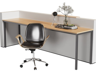 现代书桌椅组合