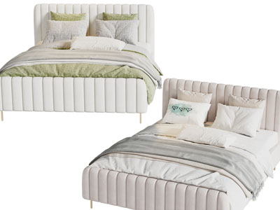 现代轻奢双人床