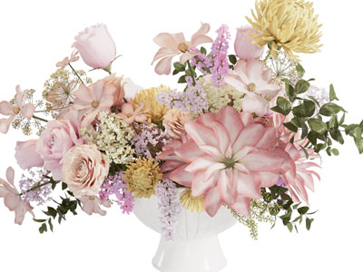 现代陶瓷花瓶花卉