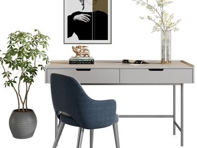 现代书桌椅组合