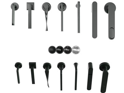 现代金属拉手3d模型 现代金属拉手