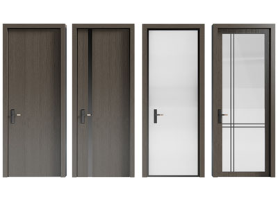 现代单扇平开门