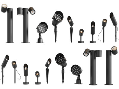 现代户外地面射灯、地灯