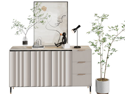 现代轻奢玄关柜、边柜