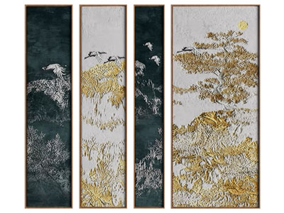 新中式装饰挂画3d模型 新中式装饰挂画