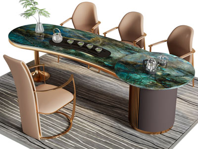 新中式茶桌椅组合