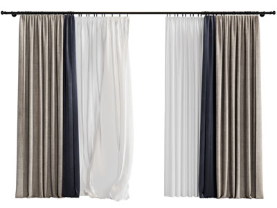 北欧布艺窗帘窗纱