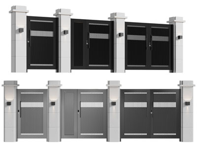 现代庭院铁艺大门