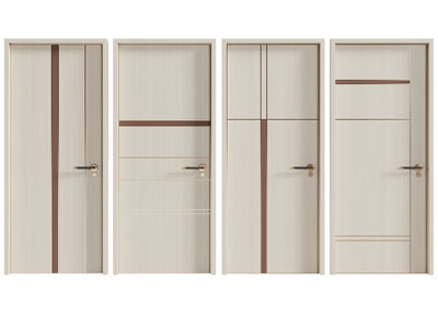 现代单扇平开门