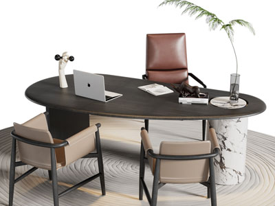 现代书桌椅组合