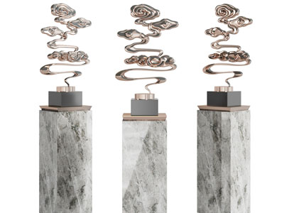 新中式祥云摆件组合