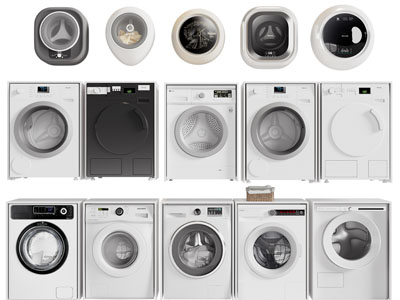 现代滚筒、迷你洗衣机