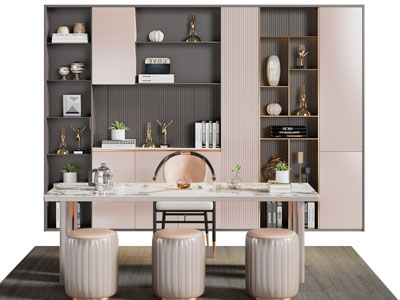 新中式茶桌椅组合