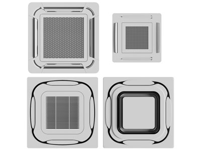 现代中央空调出风口3d模型 现代中央空调出风口