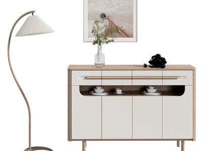 北欧实木餐边柜