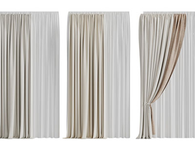 现代布艺窗帘窗纱