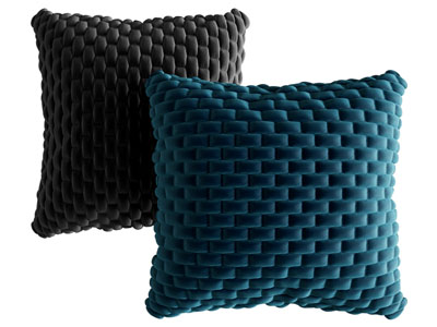 现代编制纹理的方形靠垫抱枕