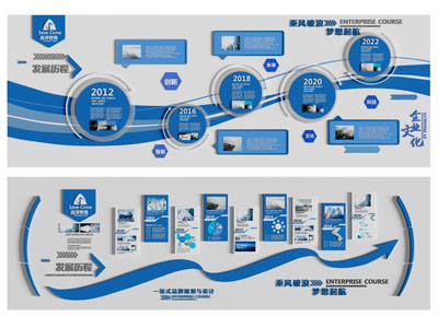 现代企业文化墙