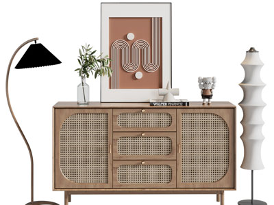 侘寂风玄关柜、边柜