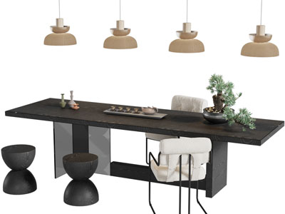 现代茶桌椅组合