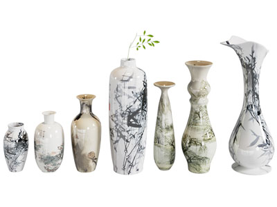 新中式陶瓷器皿、花瓶摆件