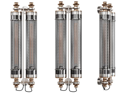 现代金属网灯罩壁灯