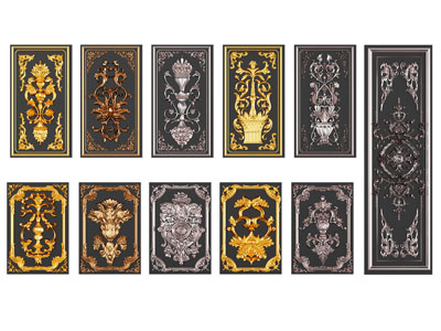 欧式雕花装饰挂画、浮雕