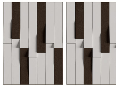 现代背景墙3d模型 现代背景墙