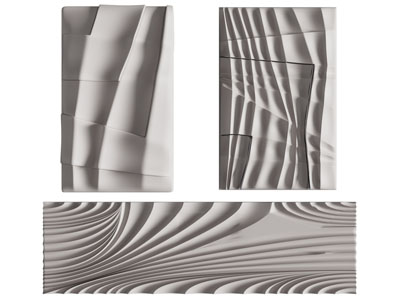 现代立体装饰挂画3d模型 现代立体装饰挂画