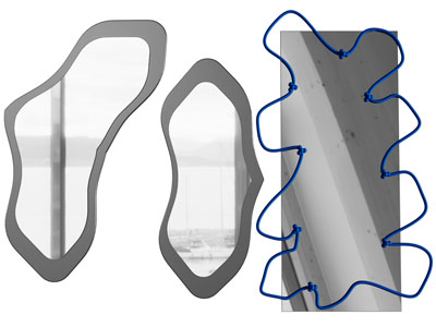 现代装饰镜子墙饰挂件
