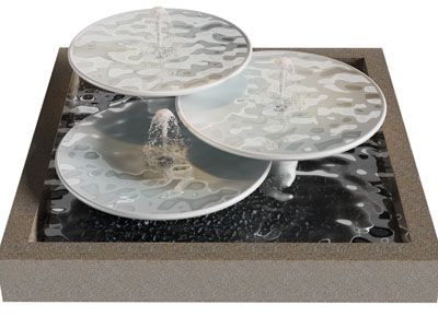 现代水池喷泉景观园艺小品