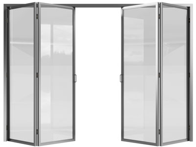 现代玻璃折叠门、推拉门