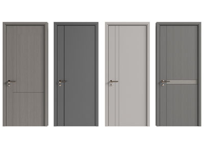 现代单扇平开门