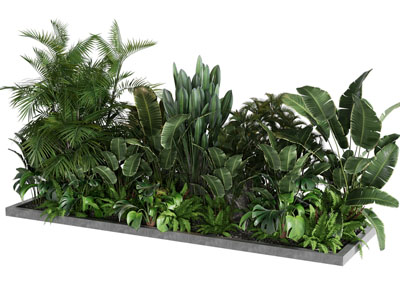 现代花坛花草植物景观园艺小品