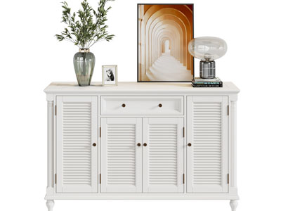 美式百叶柜门的鞋柜、边柜