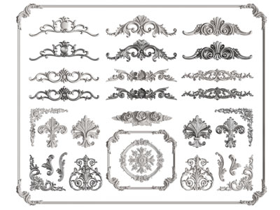 欧式雕花、石膏线