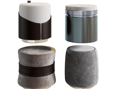 现代圆形沙发凳子